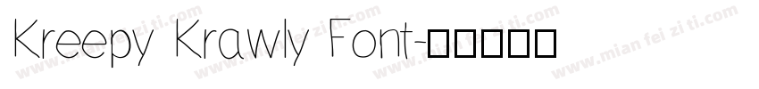 Kreepy Krawly Font字体转换
